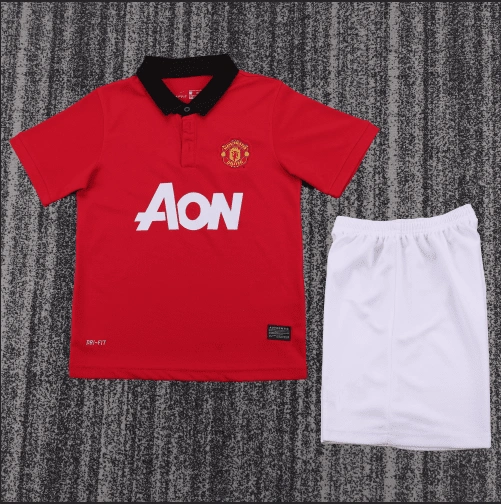 13-14 Manchester United children's home kit Retro Edition