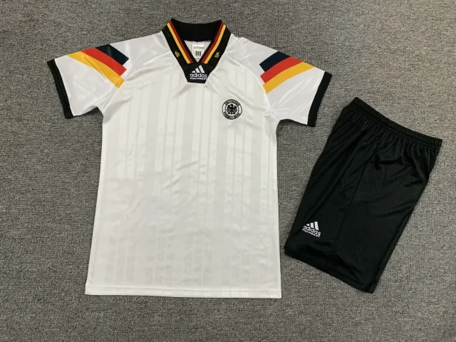 1992 Germany Home Fan Edition Jersey & Shorts Set (Kids' Size)