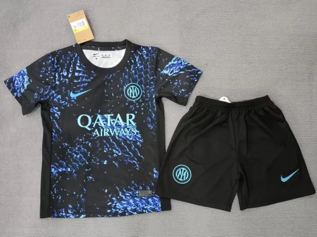 2025-26 Inter Milan Training Kit – Fan Version (Kids' Set)