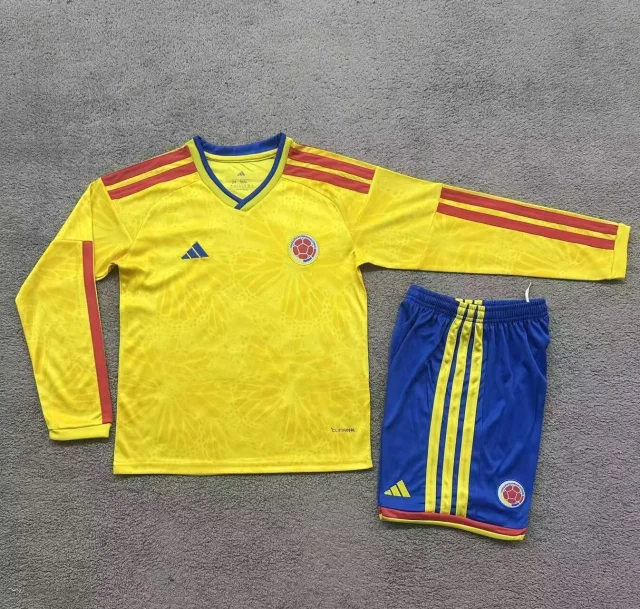 2026-27 Colombia Home Fan Edition Long-Sleeve Kit (Kids)