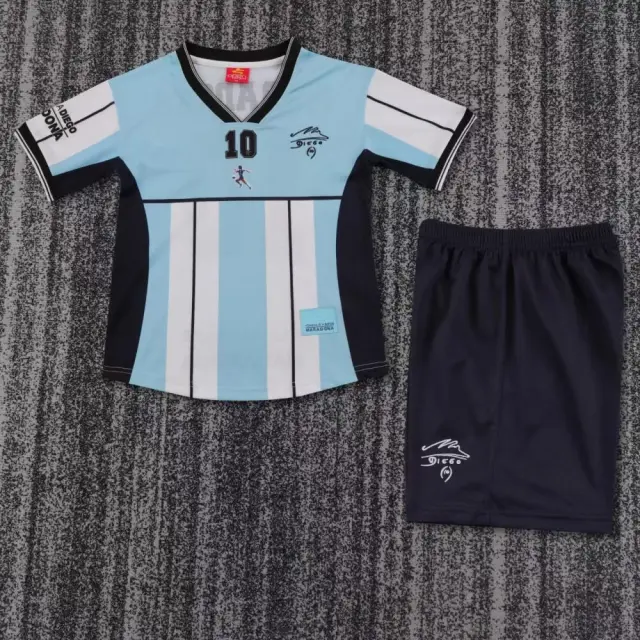 2001 Argentina Maradona Commemorative Edition Children's Clothing Retro Edition