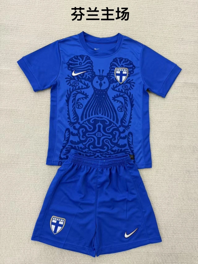 25-26 Finland Home Stadium Fan Edition Children's Set