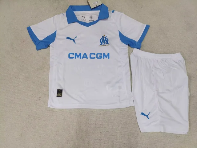 2025-26 Marseille Home Jersey - Kids Edition