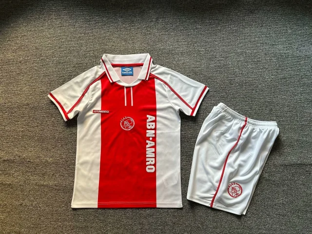 1998 Ajax Home Fan Version Jersey & Shorts Kids' Set