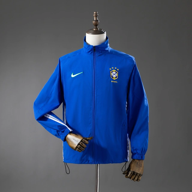 Brazil 1998 Track Jacket Retro Windbreaker