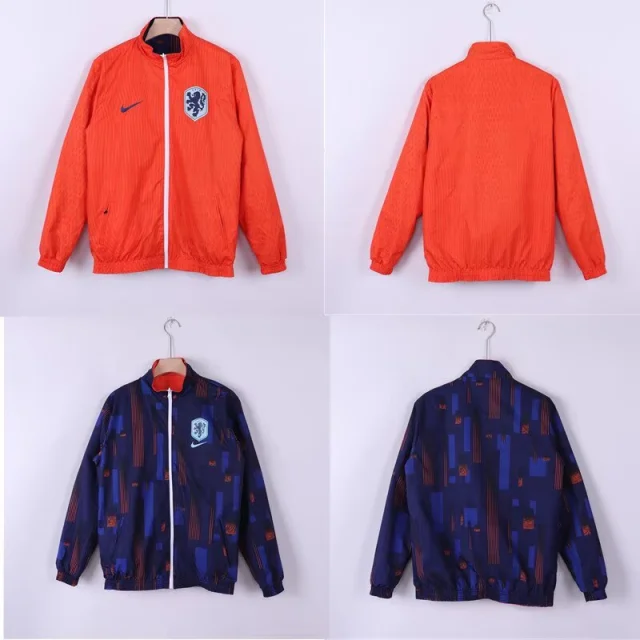 2025-26 Netherlands Reversible Windbreaker Jersey - Windbreaker Edition