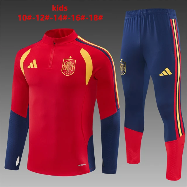 2026-27 Spain Kids' Half-Zip Training Top
