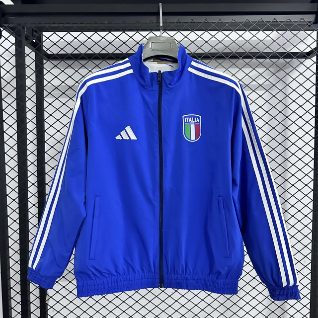 Italian football double-sided windproof jacket