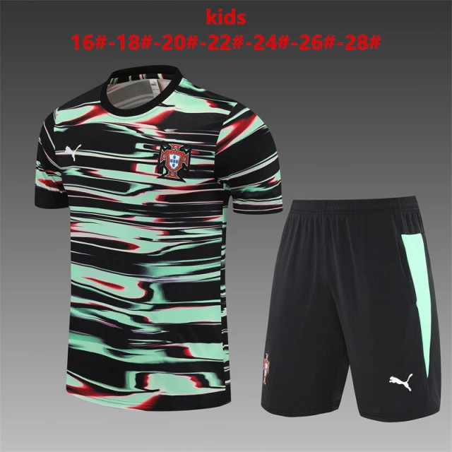 2025-26 Portugal Short-Sleeve Training Kit - Children's Set