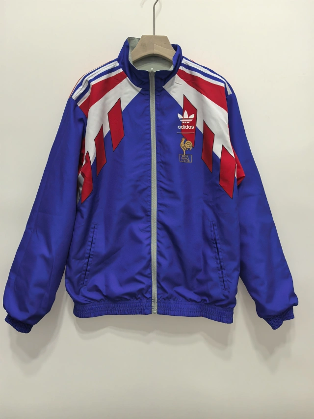 French retro style reversible football windbreaker - windbreaker version