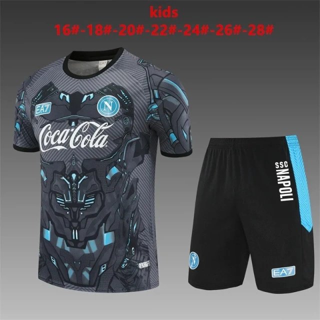 25-26 Napoli children's black training jersey - Fan Edition