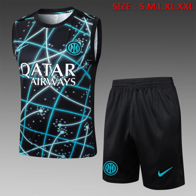 25-26 Inter Milan black starry sky inkjet vest training jersey