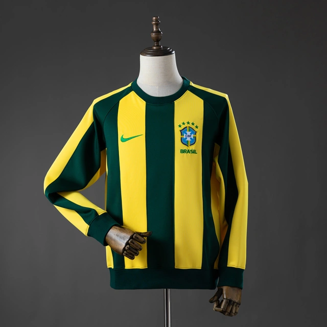 Brazil Long-sleeved Sweatshirt - Yellow & Green