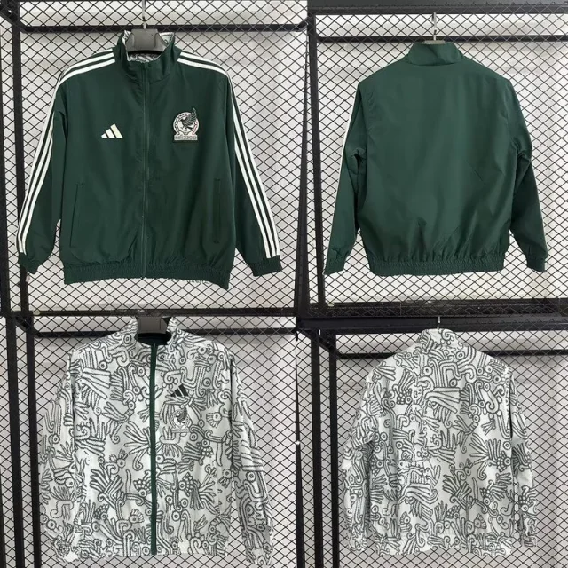 2025-26 Mexico Retro Reversible Windbreaker Jersey - Windbreaker Edition