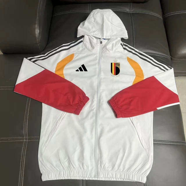 Belgium World Cup Hooded Training Windbreaker - Windbreaker Version