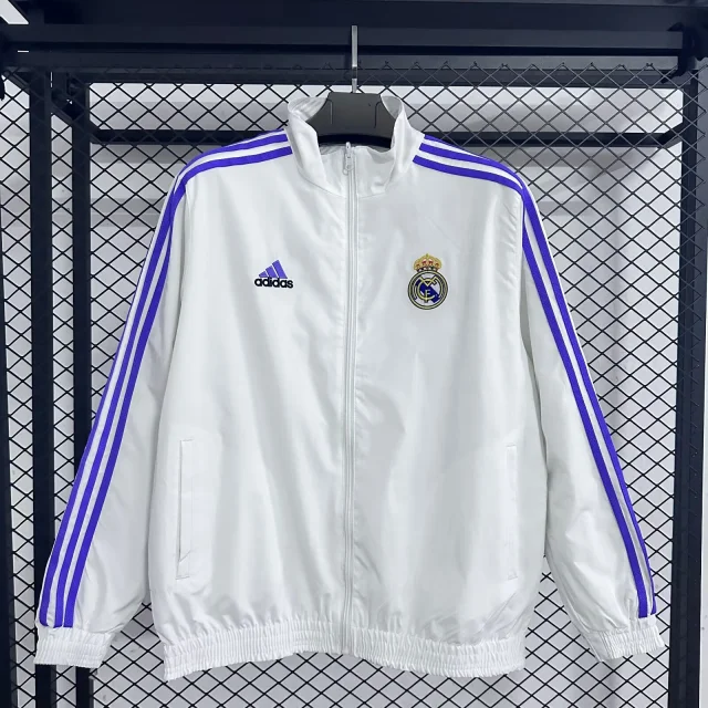 2025-26 Real Madrid Reversible Retro Home Jersey - Windbreaker Edition