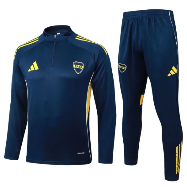 2025-26 Boca Juniors Football Kit Half-Zip Training Jersey
