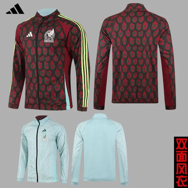 2025-26 Mexico Reversible Waterproof Windbreaker Jersey - Windbreaker Edition
