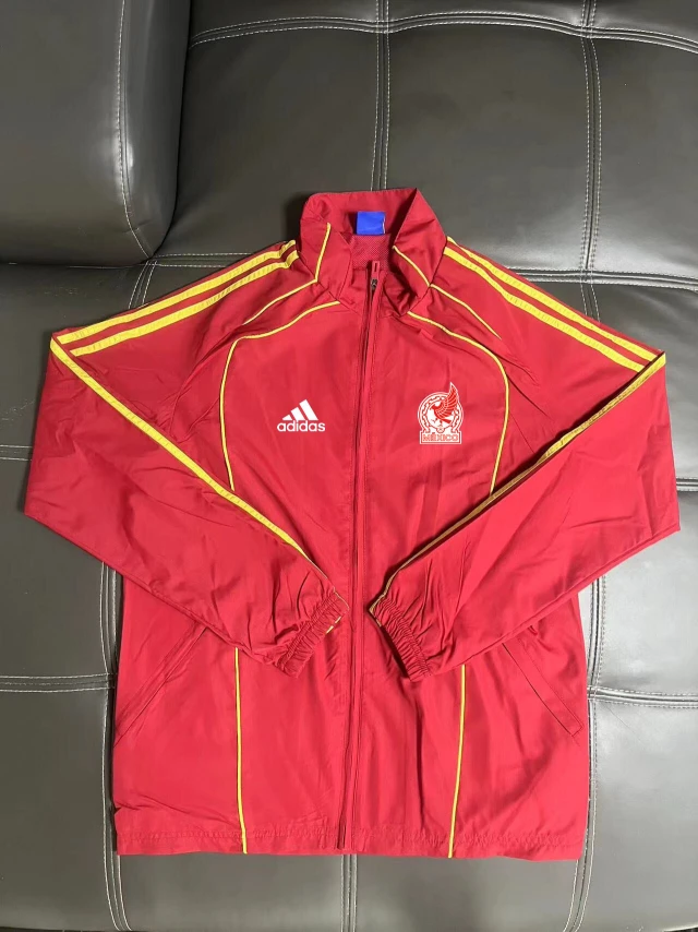 25-26 Mexican red windproof training suit