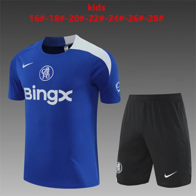 2025-26 Chelsea Short-Sleeve Training Kit - Children's Size