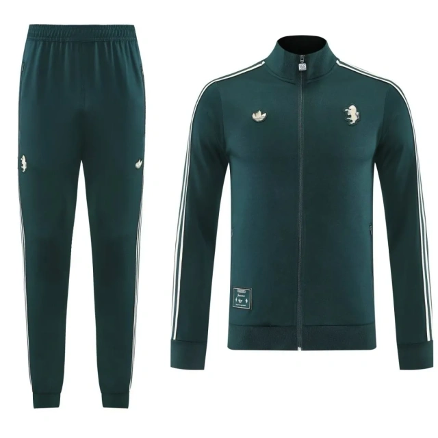 25/26 Juventus Dark Green Full-Zip Training Kit