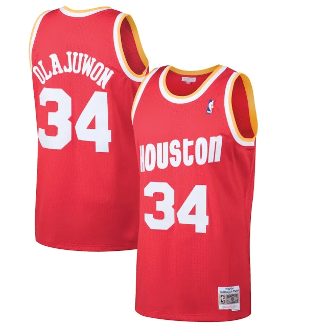 Hakeem Olajuwon Houston Rockets Mitchell & Ness 1993/94 Hardwood Classics Swingman Jersey - Red