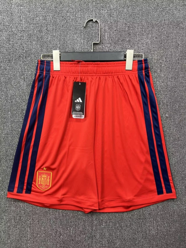 26-27 World Cup Spain Home Shorts - Fan Version