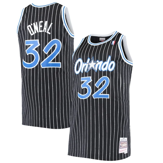 Shaquille O'Neal Orlando Magic Mitchell & Ness Big & Tall Hardwood Classics Jersey - Black