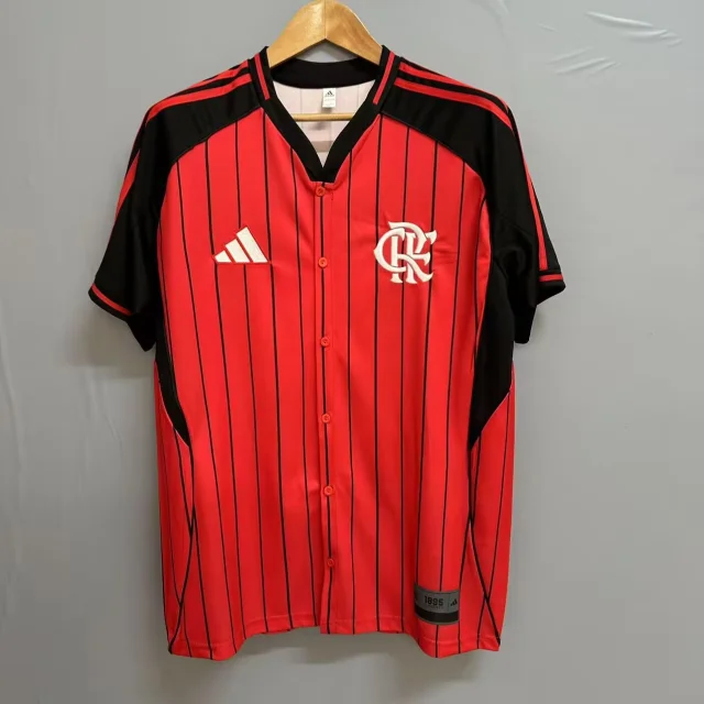 2025-26 Flamengo Baseball Red Jersey - Fan Edition