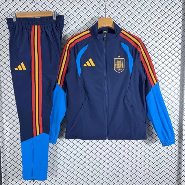 Spanish football training windbreaker set
