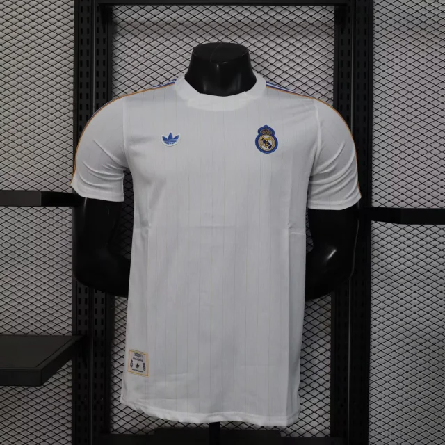 25-26 Real Madrid Casual White Jersey - Player Edition