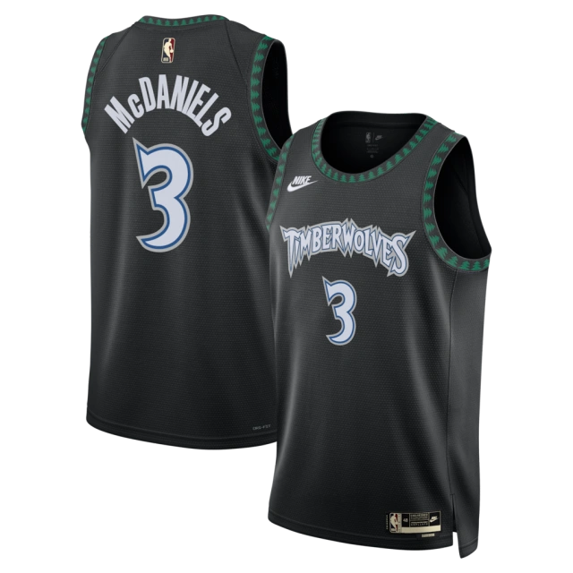 Jaden McDaniels Minnesota Timberwolves Nike Unisex Swingman Jersey - Classic Edition - Black