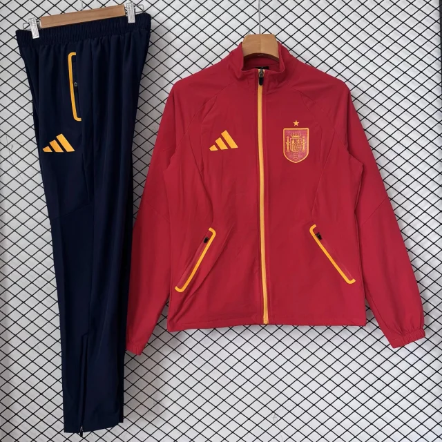 Spanish football training windbreaker set