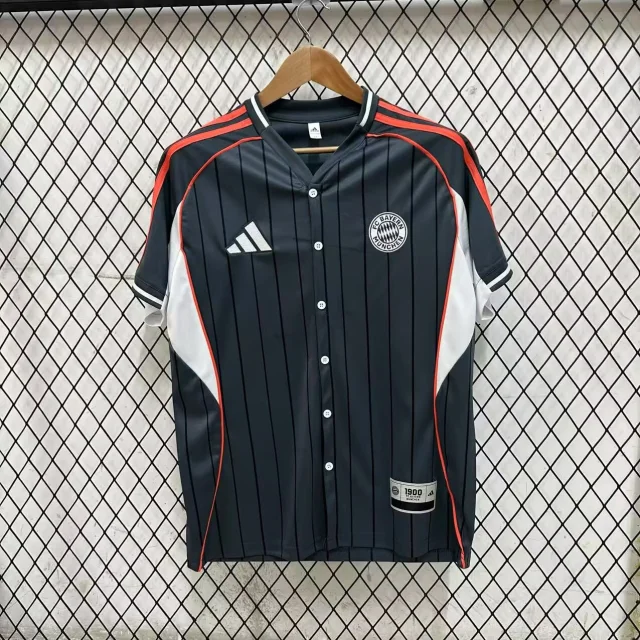 2025-26 Bayern Baseball Jersey Grey Ball - Fan Edition