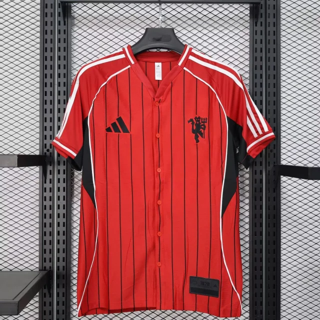 25.26 Baseball Jersey Manchester United Jersey - Player Edition