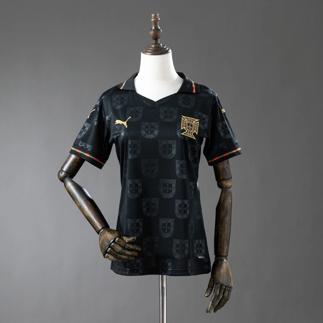 2026-2027 Portugal World Cup Black Women's Fan Version Jersey