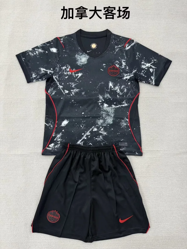2026 Canada Away Fan Edition Jersey & Shorts Set (Kids)