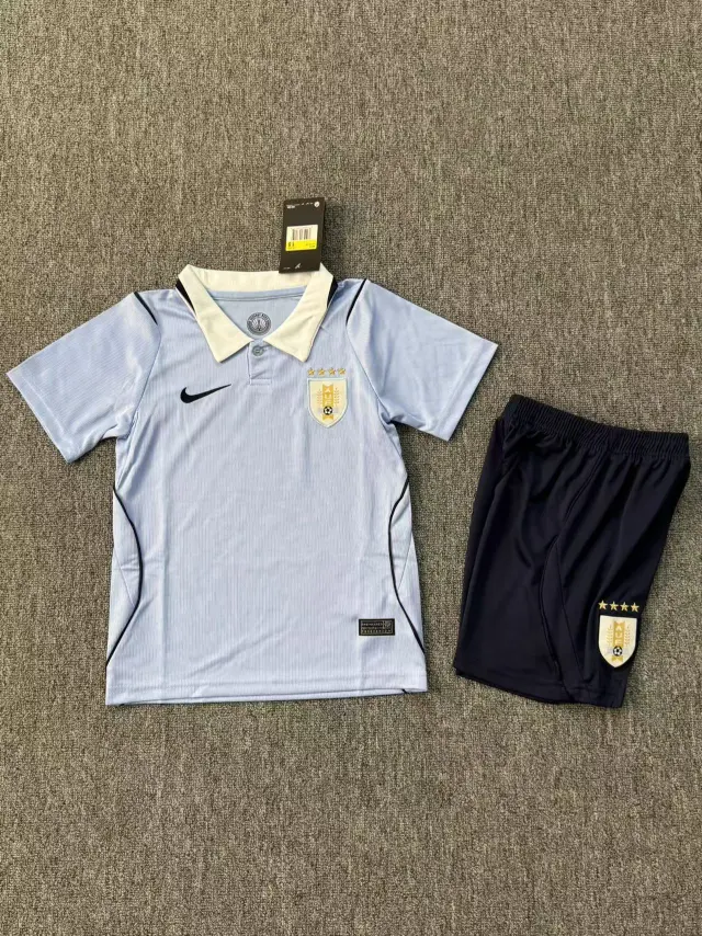 2026 Uruguay Fan Edition Jersey & Shorts Set (Kids)