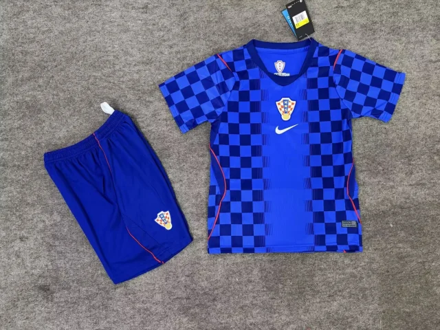 2026 Croatia Fan Edition Jersey & Shorts Set (Kids)