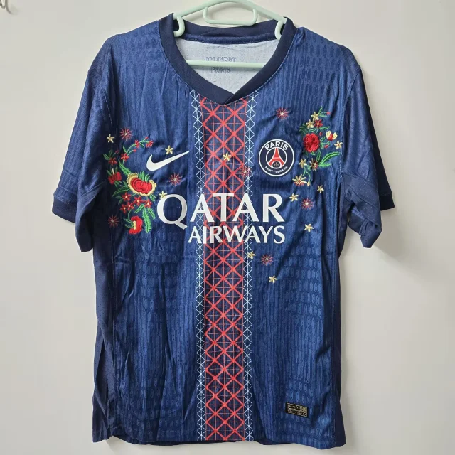 2025-26 Paris Home Fan Version Jersey (Embroidered Custom Edition)