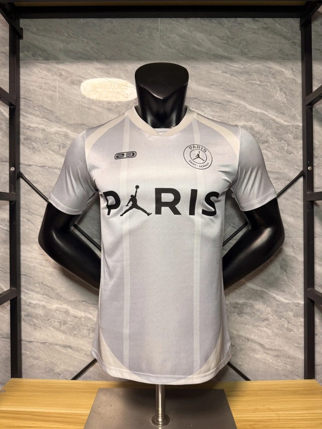 2026-27 Paris Jordan #23 Silver-Grey Authentic Jersey