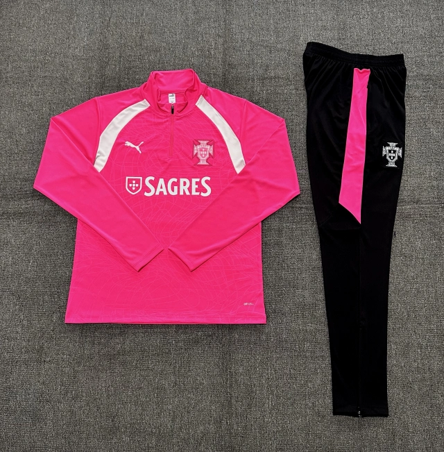 2026-27 Portugal Kids' Half-Zip Training Top