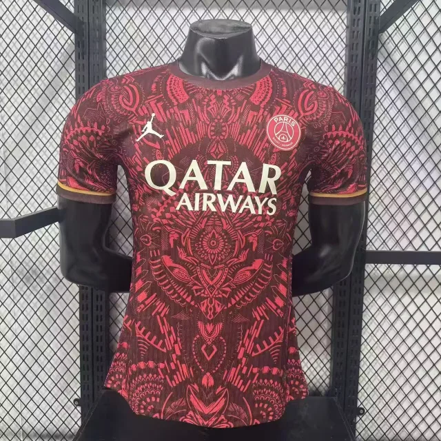 26/27 Paris Saint-Germain Night Edition Dark Red Player Version Soccer Jersey