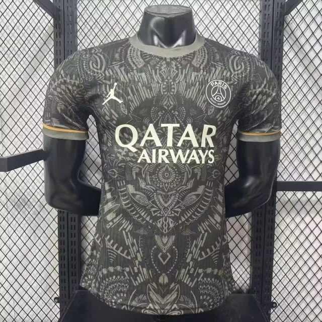 26/27 Paris Saint-Germain Special Edition Black Elephant Print Player Version Soccer Jersey
