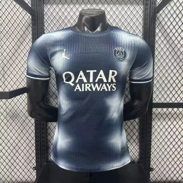 26/27 PSG Paris Saint-Germain Sepcial Edtion Navy and Light Grey Tie-dye Player Version Soccer Jersey
