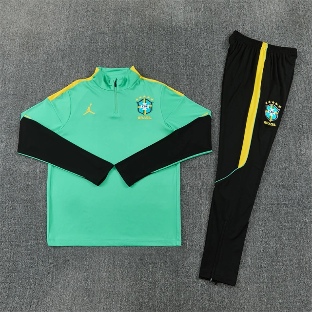 2026 Brazil Adult Half-Zip Training Suit