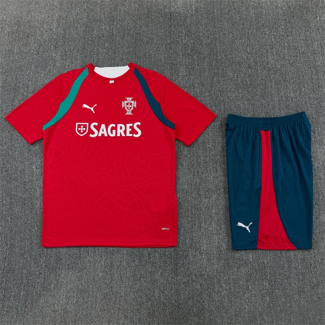 2026 Portugal Kids' Short-Sleeve Training Kit