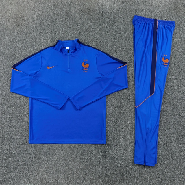 2026 France Kids' Half-Zip Training Kit