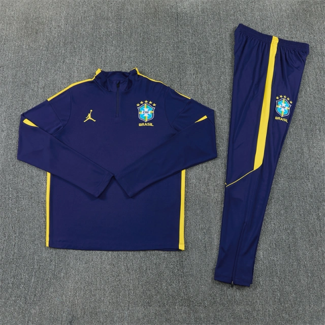2026 Brazil Kids' Half-Zip Training Kit