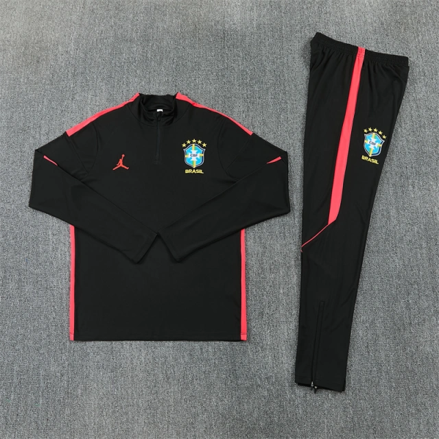 2026 Brazil Adult Half-Zip Training Suit